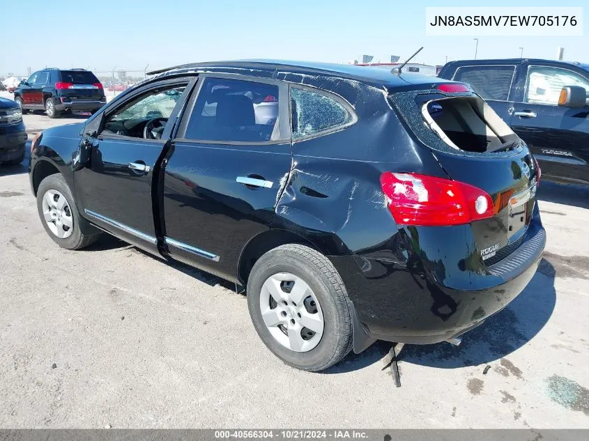 2014 Nissan Rogue Select S VIN: JN8AS5MV7EW705176 Lot: 40566304