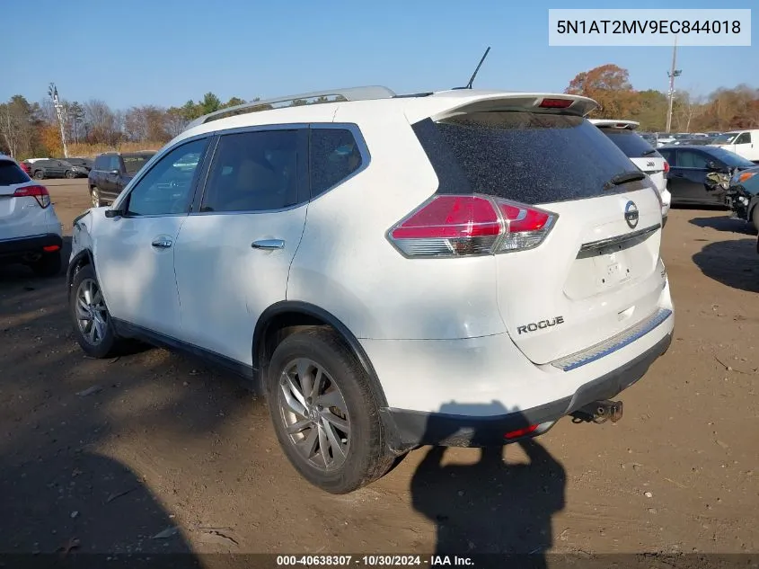 2014 Nissan Rogue S/Sl/Sv VIN: 5N1AT2MV9EC844018 Lot: 40638307