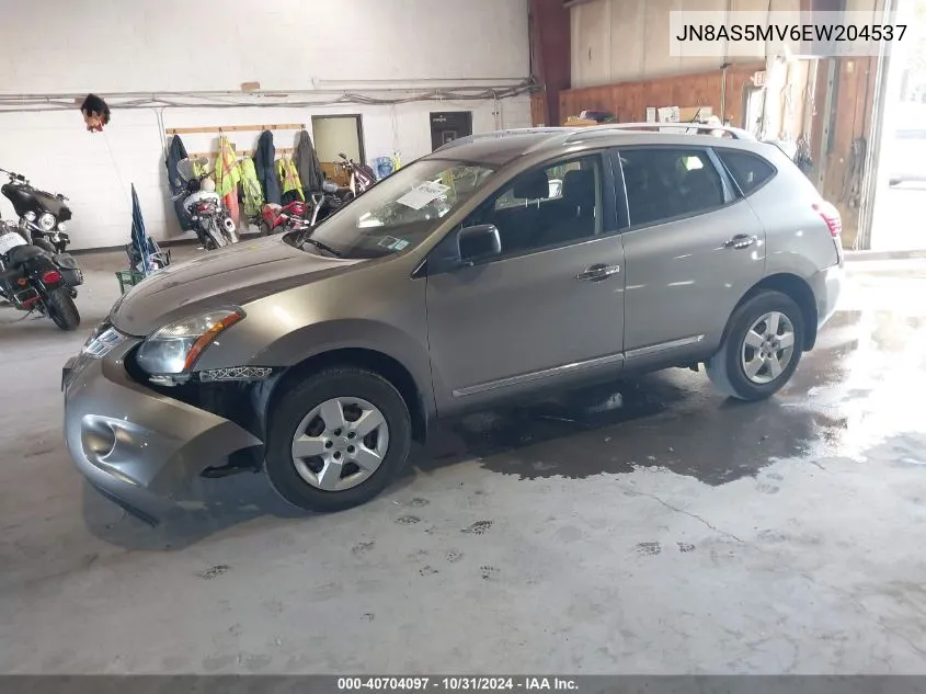 2014 Nissan Rogue Select S VIN: JN8AS5MV6EW204537 Lot: 40704097