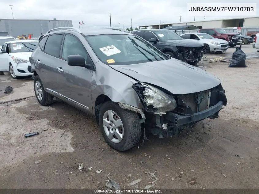 2014 Nissan Rogue Select S VIN: JN8AS5MV7EW710703 Lot: 40726623