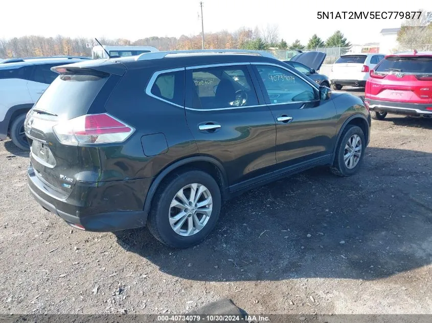 2014 Nissan Rogue S/Sl/Sv VIN: 5N1AT2MV5EC779877 Lot: 40734079