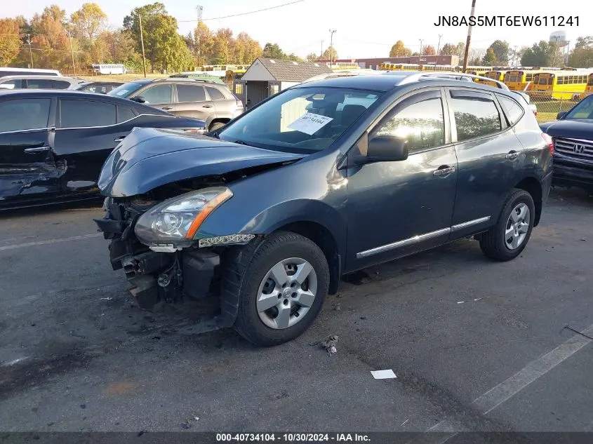 2014 Nissan Rogue Select S VIN: JN8AS5MT6EW611241 Lot: 40734104