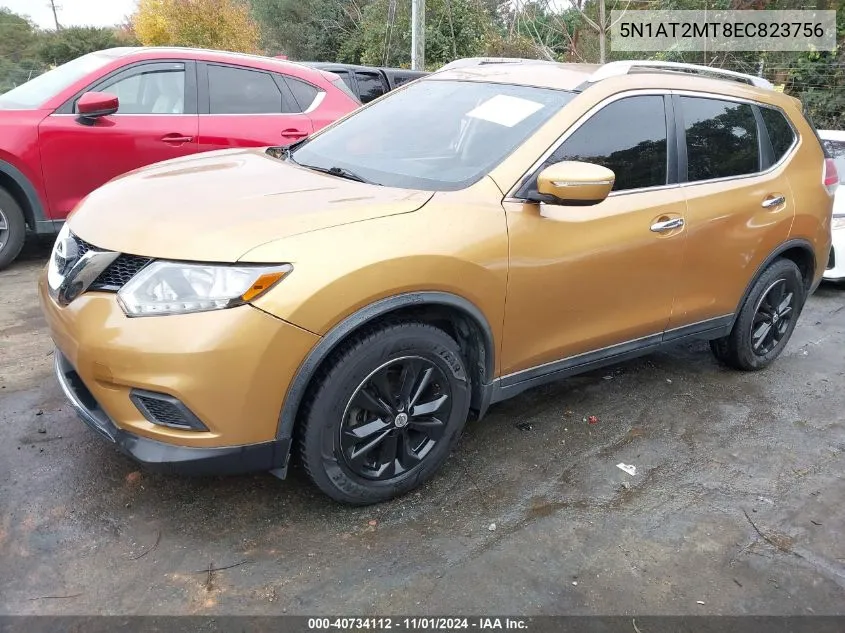 2014 Nissan Rogue Sv VIN: 5N1AT2MT8EC823756 Lot: 40734112