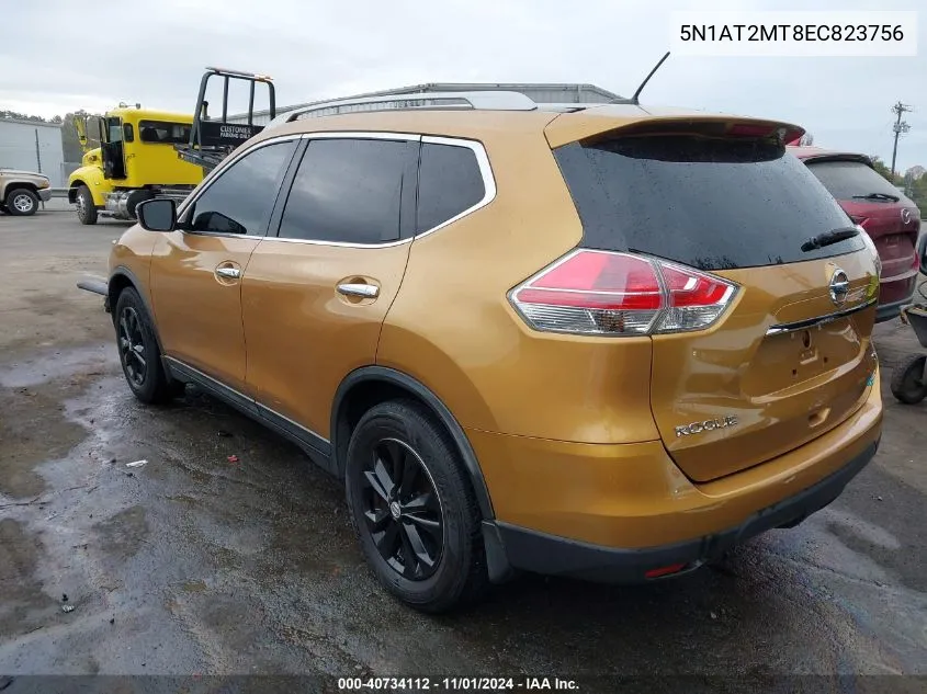 2014 Nissan Rogue Sv VIN: 5N1AT2MT8EC823756 Lot: 40734112