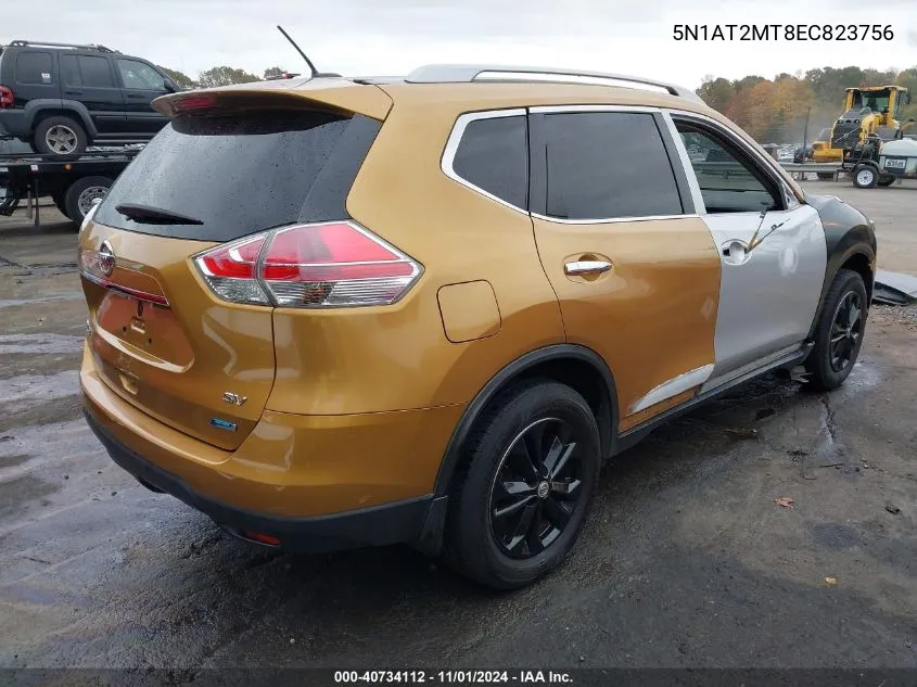 2014 Nissan Rogue Sv VIN: 5N1AT2MT8EC823756 Lot: 40734112