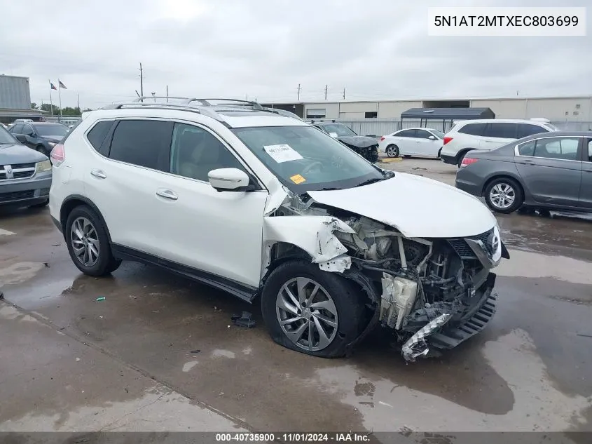 5N1AT2MTXEC803699 2014 Nissan Rogue Sl