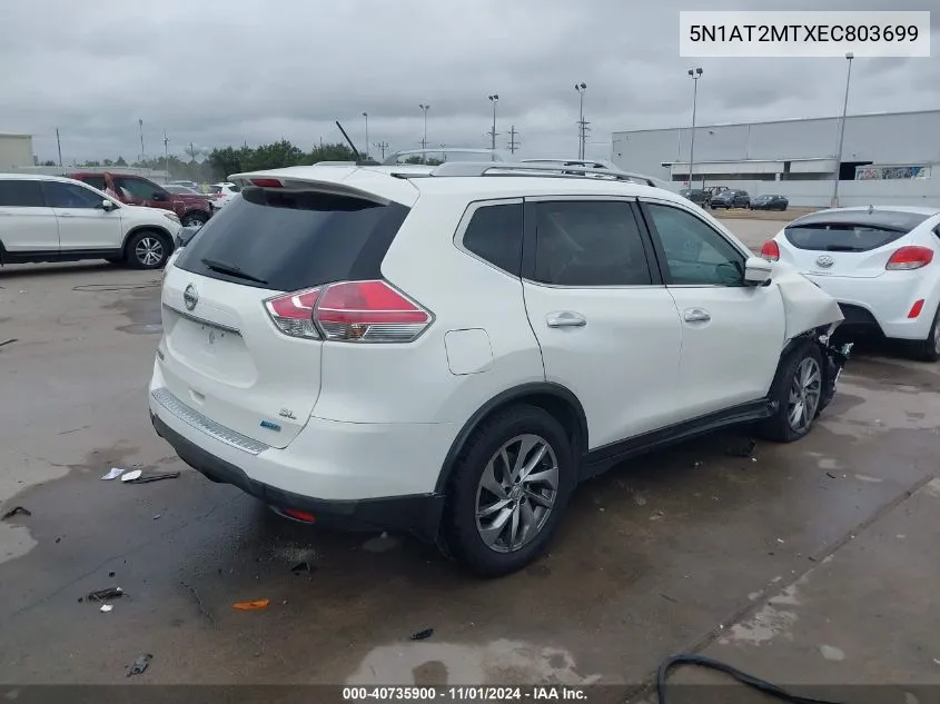 5N1AT2MTXEC803699 2014 Nissan Rogue Sl