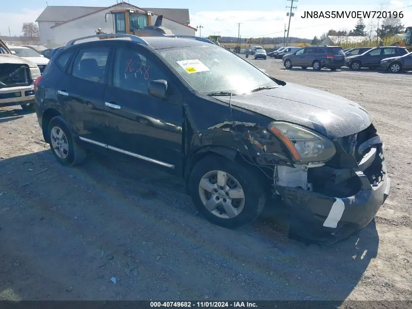 2014 Nissan Rogue Select S VIN: JN8AS5MV0EW720196 Lot: 40749682