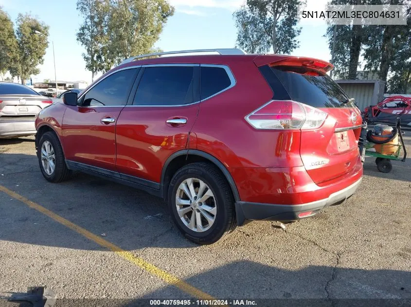 2014 Nissan Rogue Sv VIN: 5N1AT2ML3EC804631 Lot: 40759495