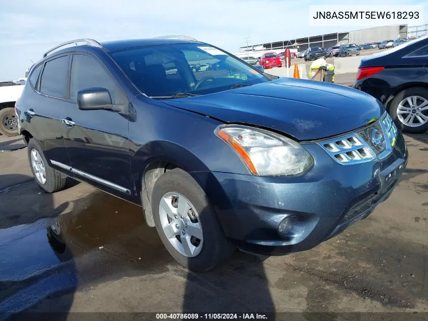 2014 Nissan Rogue Select S VIN: JN8AS5MT5EW618293 Lot: 40786089