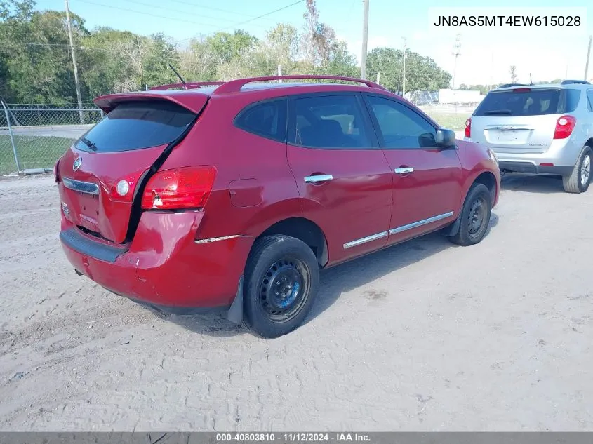 2014 Nissan Rogue Select S VIN: JN8AS5MT4EW615028 Lot: 40803810