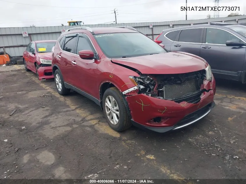 2014 Nissan Rogue Sv VIN: 5N1AT2MTXEC773071 Lot: 40806066