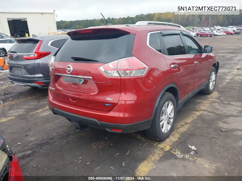 2014 Nissan Rogue Sv VIN: 5N1AT2MTXEC773071 Lot: 40806066