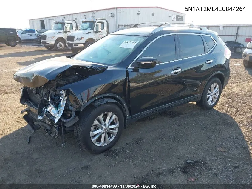 2014 Nissan Rogue Sv VIN: 5N1AT2ML4EC844264 Lot: 40814499