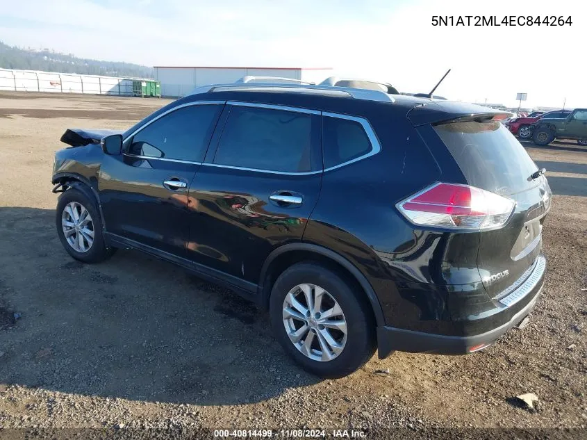 2014 Nissan Rogue Sv VIN: 5N1AT2ML4EC844264 Lot: 40814499