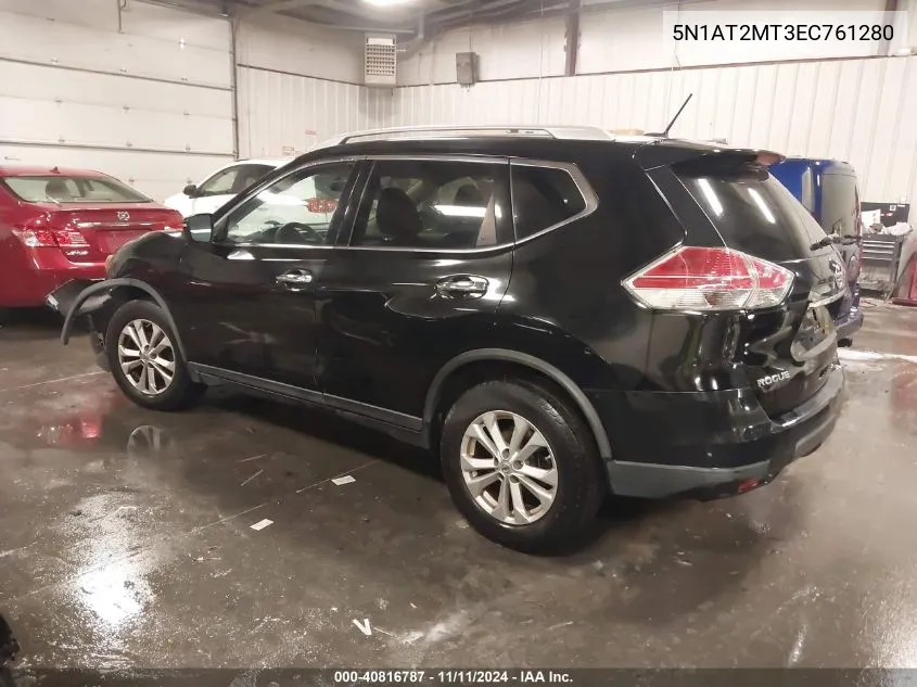 2014 Nissan Rogue Sv VIN: 5N1AT2MT3EC761280 Lot: 40816787