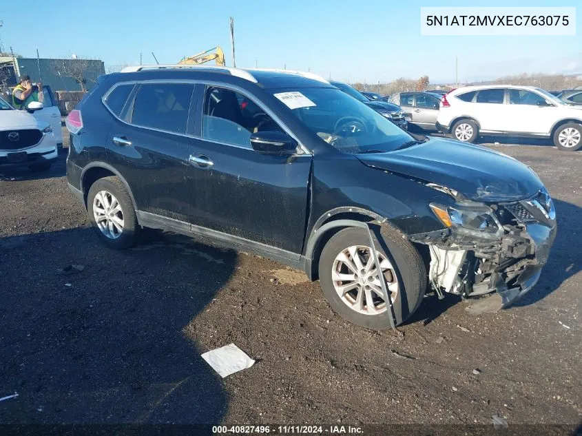 2014 Nissan Rogue Sv VIN: 5N1AT2MVXEC763075 Lot: 40827496