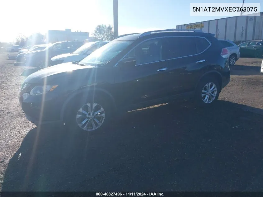 2014 Nissan Rogue Sv VIN: 5N1AT2MVXEC763075 Lot: 40827496