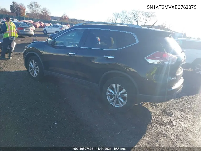 2014 Nissan Rogue Sv VIN: 5N1AT2MVXEC763075 Lot: 40827496