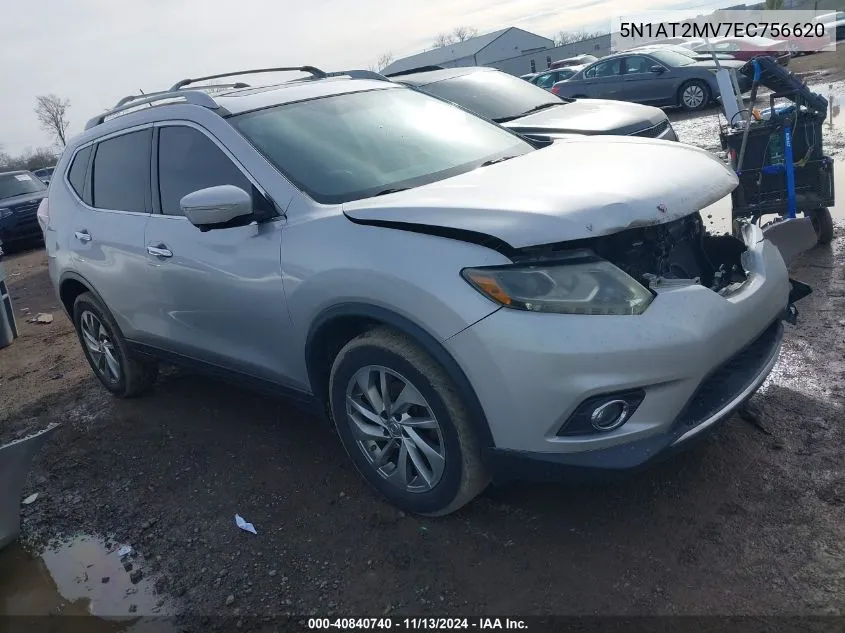 5N1AT2MV7EC756620 2014 Nissan Rogue Sl