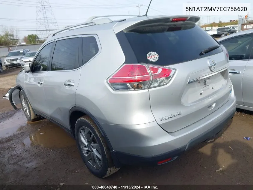 5N1AT2MV7EC756620 2014 Nissan Rogue Sl