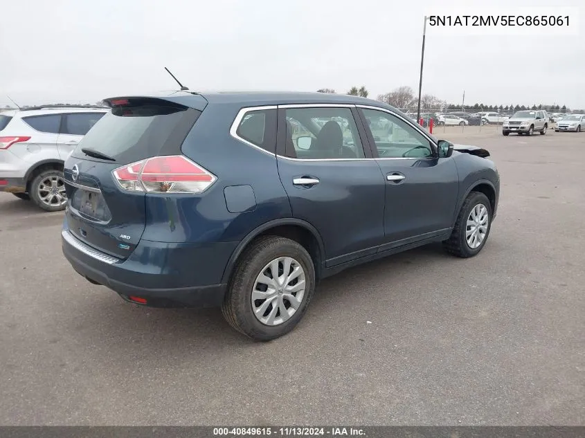 5N1AT2MV5EC865061 2014 Nissan Rogue S