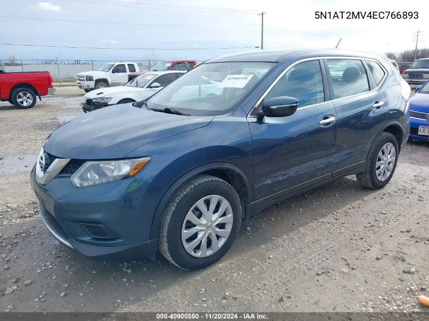 2014 Nissan Rogue S VIN: 5N1AT2MV4EC766893 Lot: 40900550