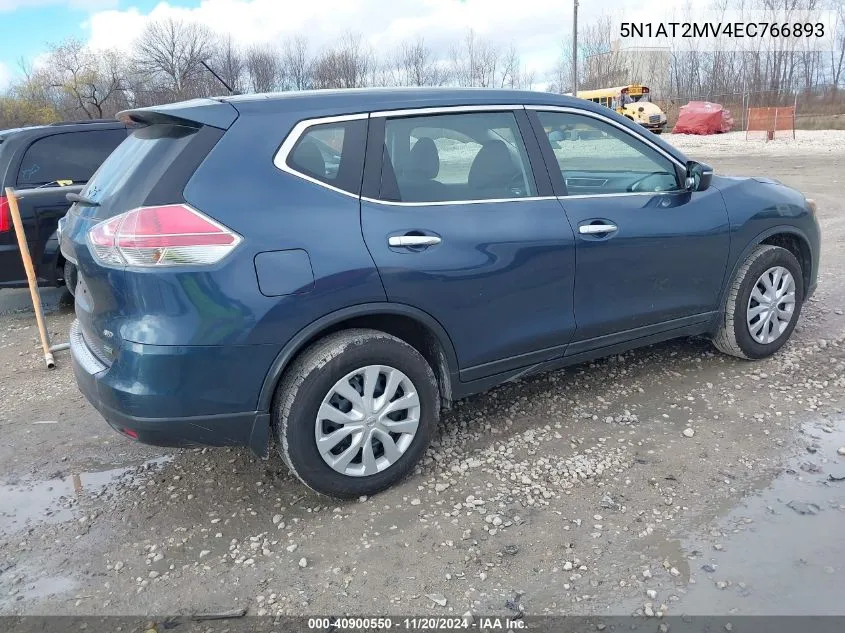 2014 Nissan Rogue S VIN: 5N1AT2MV4EC766893 Lot: 40900550