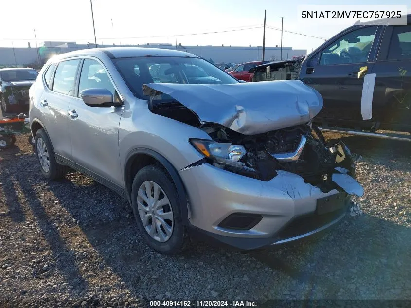 2014 Nissan Rogue S VIN: 5N1AT2MV7EC767925 Lot: 40914152