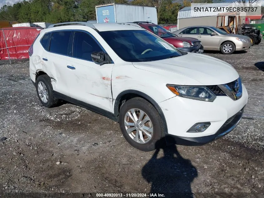 2014 Nissan Rogue Sv VIN: 5N1AT2MT9EC835737 Lot: 40920013