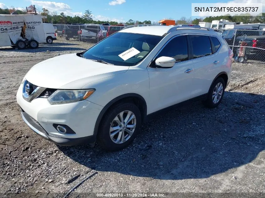 2014 Nissan Rogue Sv VIN: 5N1AT2MT9EC835737 Lot: 40920013