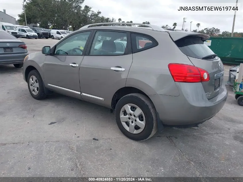 2014 Nissan Rogue Select S VIN: JN8AS5MT6EW619744 Lot: 40924853