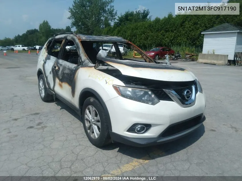 2015 Nissan Rogue S/Sl/Sv VIN: 5N1AT2MT3FC917190 Lot: 12062970