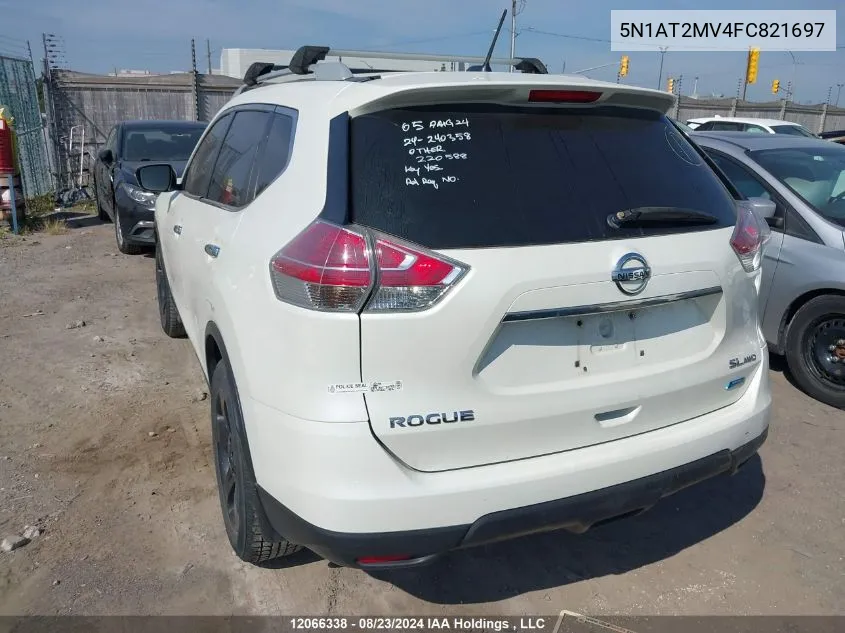 2015 Nissan Rogue VIN: 5N1AT2MV4FC821697 Lot: 12066338