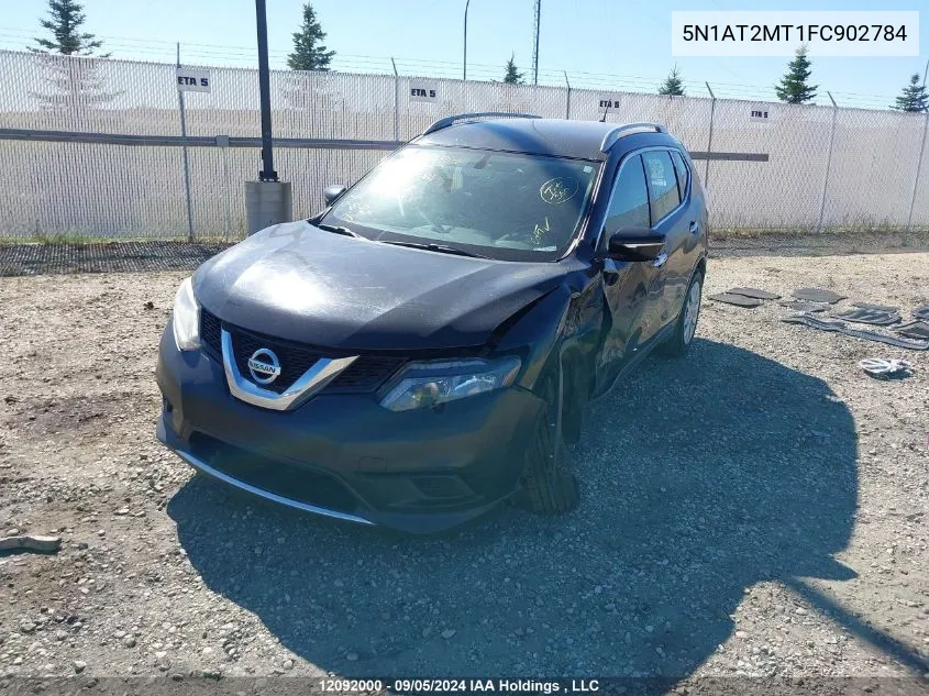 2015 Nissan Rogue VIN: 5N1AT2MT1FC902784 Lot: 12092000