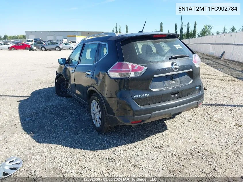 2015 Nissan Rogue VIN: 5N1AT2MT1FC902784 Lot: 12092000