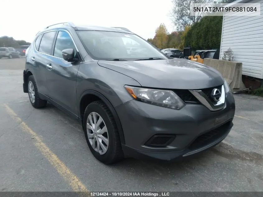 2015 Nissan Rogue S/Sl/Sv VIN: 5N1AT2MT9FC881084 Lot: 12124424