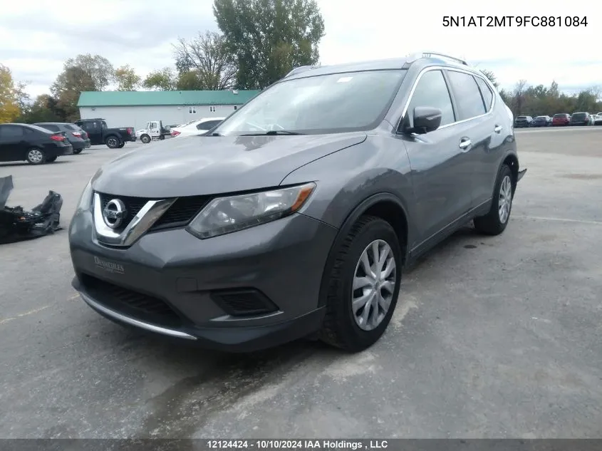 2015 Nissan Rogue S/Sl/Sv VIN: 5N1AT2MT9FC881084 Lot: 12124424