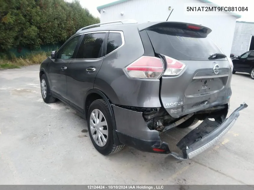 2015 Nissan Rogue S/Sl/Sv VIN: 5N1AT2MT9FC881084 Lot: 12124424