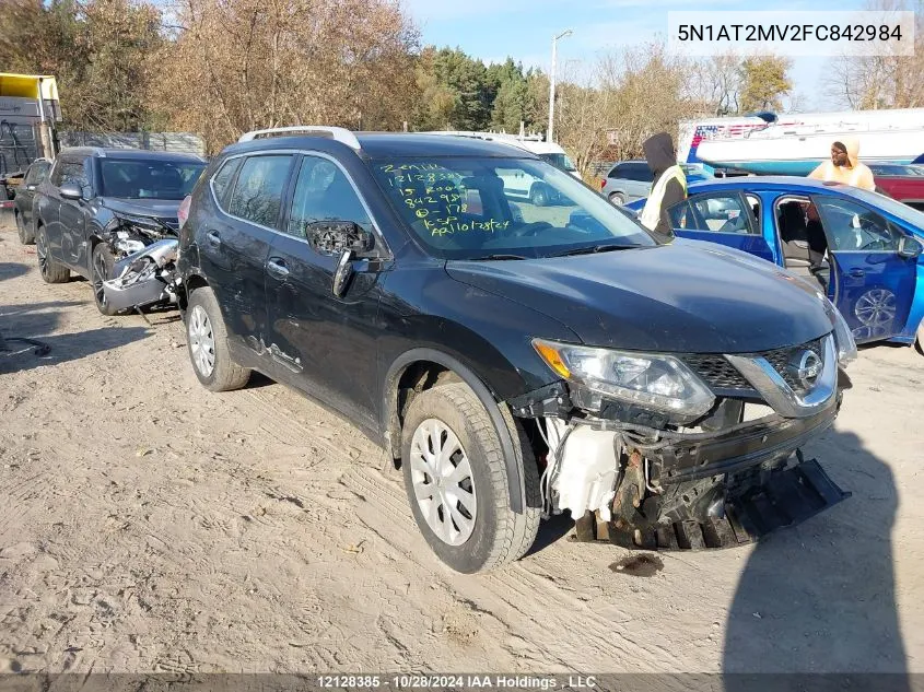 2015 Nissan Rogue VIN: 5N1AT2MV2FC842984 Lot: 12128385