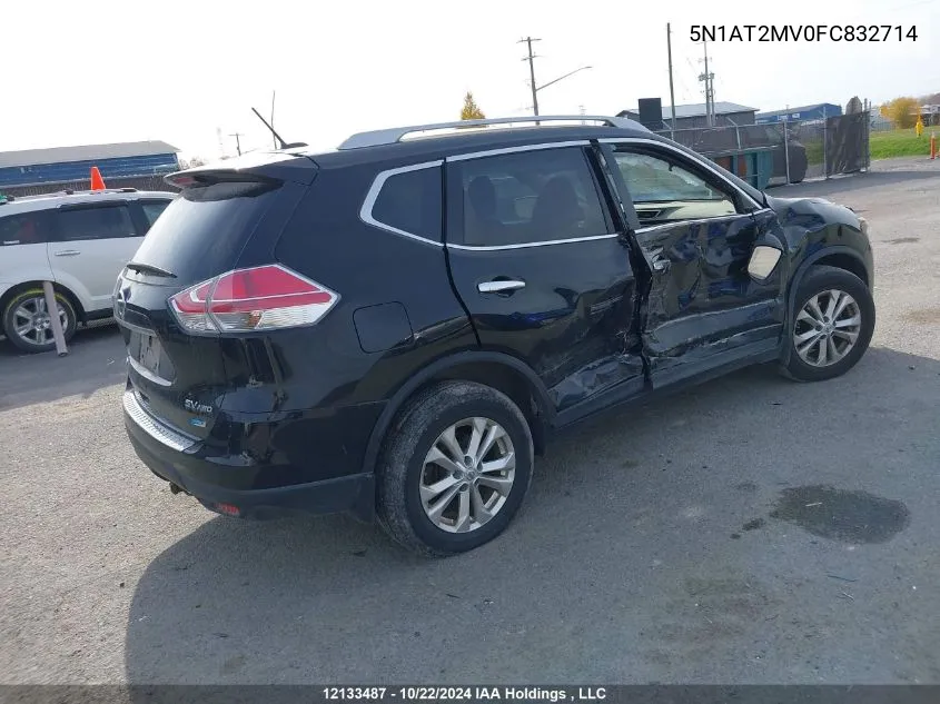 2015 Nissan Rogue VIN: 5N1AT2MV0FC832714 Lot: 12133487