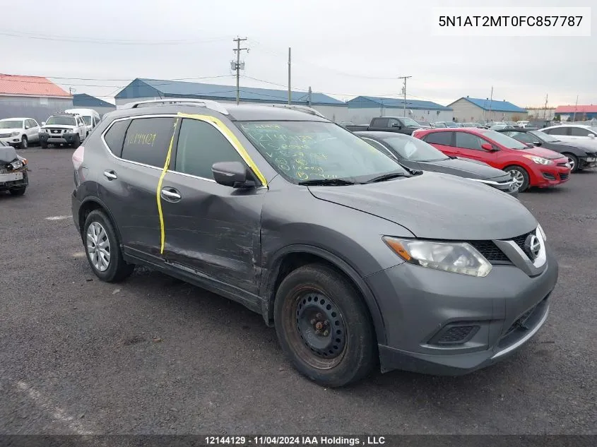 2015 Nissan Rogue VIN: 5N1AT2MT0FC857787 Lot: 12144129