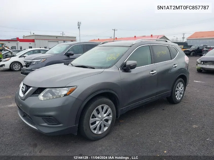 2015 Nissan Rogue VIN: 5N1AT2MT0FC857787 Lot: 12144129