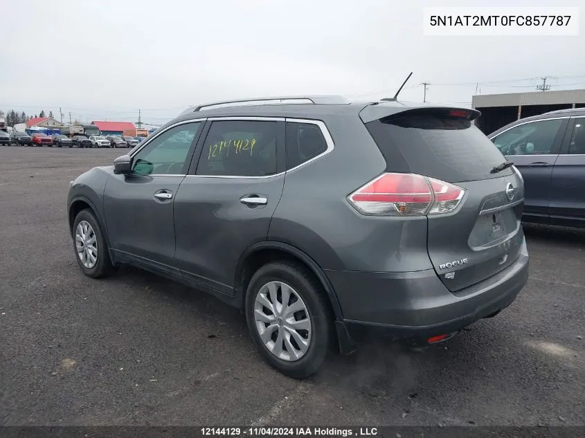 2015 Nissan Rogue VIN: 5N1AT2MT0FC857787 Lot: 12144129