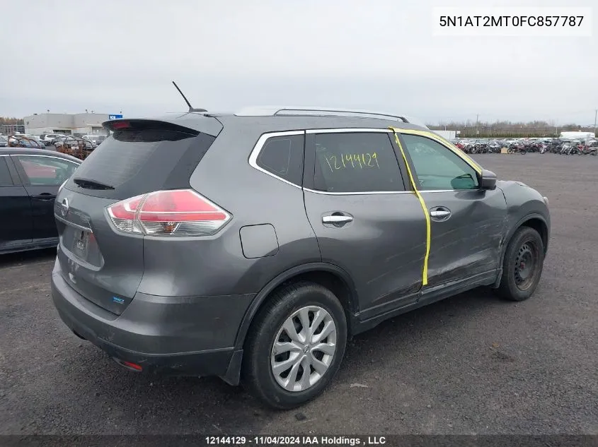 2015 Nissan Rogue VIN: 5N1AT2MT0FC857787 Lot: 12144129