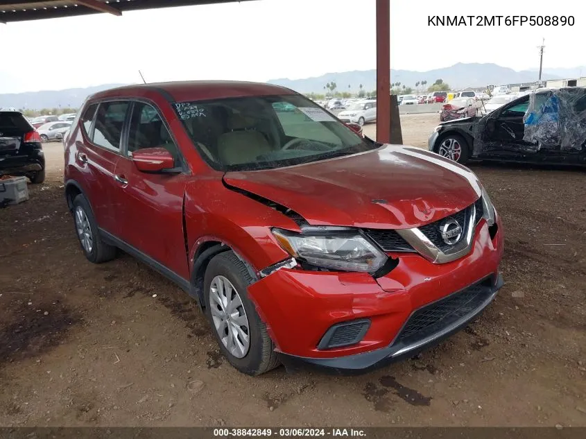 2015 Nissan Rogue S VIN: KNMAT2MT6FP508890 Lot: 38842849