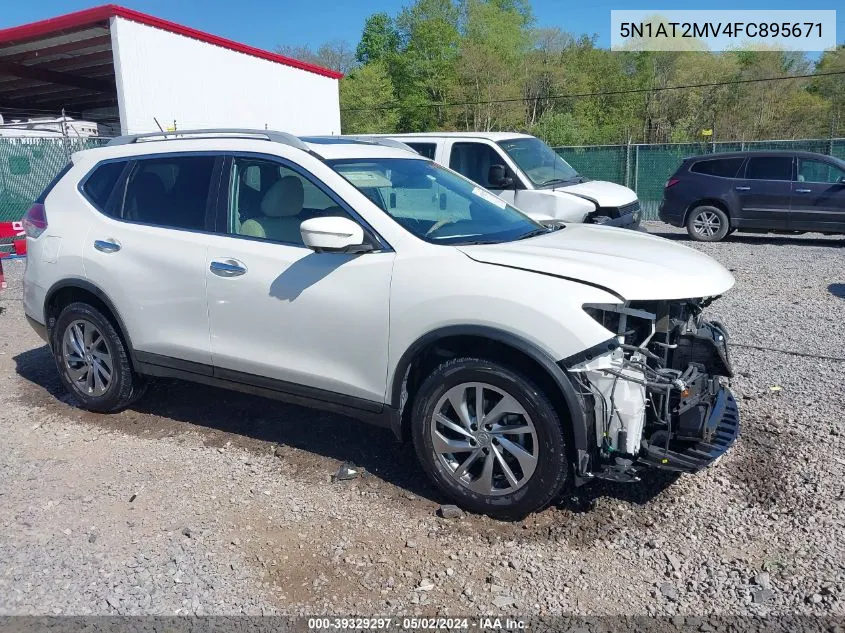 2015 Nissan Rogue Sl VIN: 5N1AT2MV4FC895671 Lot: 39329297