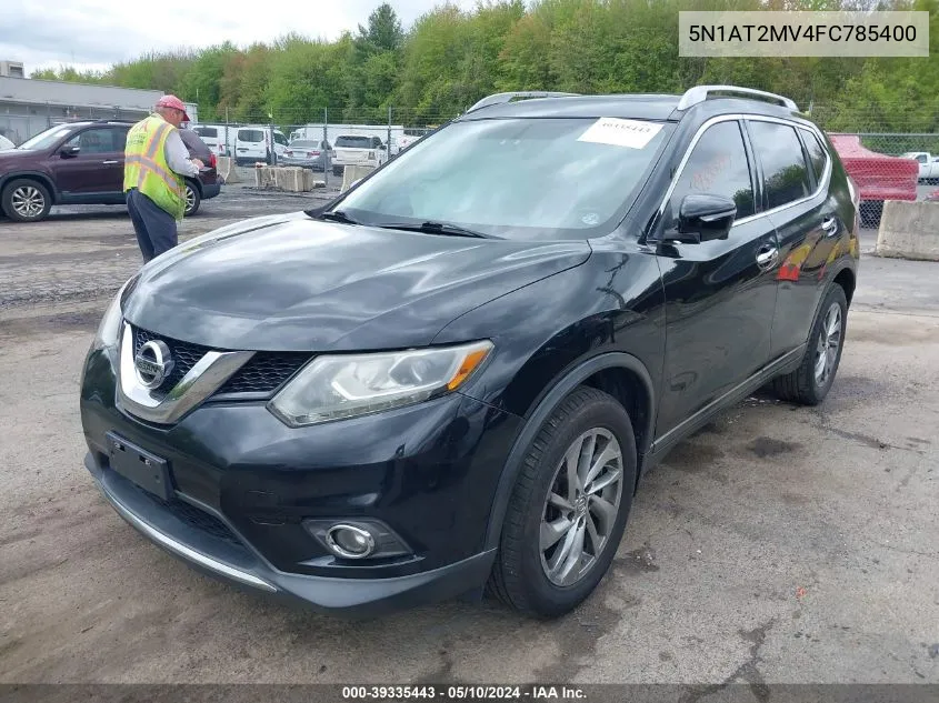 2015 Nissan Rogue Sl VIN: 5N1AT2MV4FC785400 Lot: 39335443