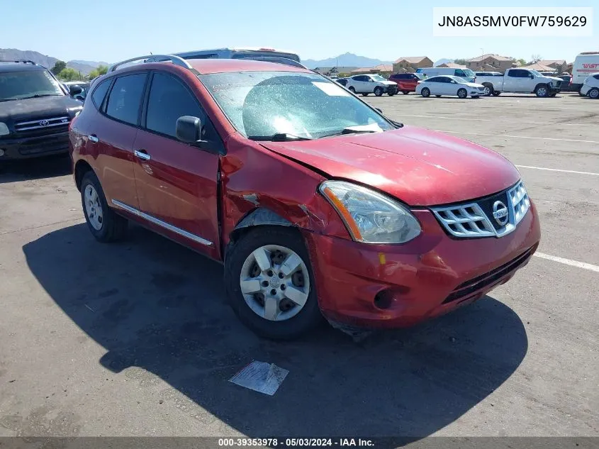 JN8AS5MV0FW759629 2015 Nissan Rogue Select S