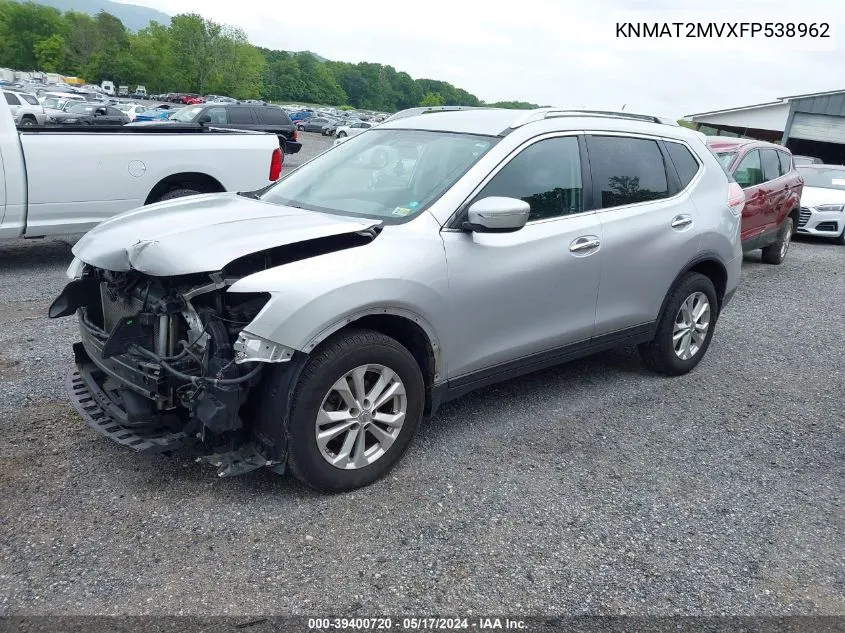 KNMAT2MVXFP538962 2015 Nissan Rogue Sv